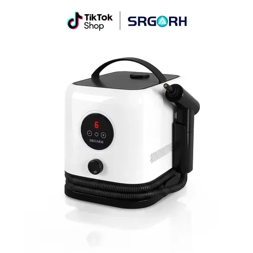 SRGARH 1500W Powerful Steam Cleaner, 2.5L Large-Capacity Water Tank, Heat-Proof Design, Cord Storage, Long-Lasting Runtime, Ideal for Home & Car Use, Great Holiday Gift