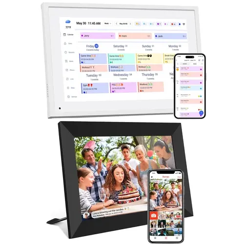 10.1 Inch Smart Digital Calendar & 10.1 Inch Frameo Digital Picture Frame