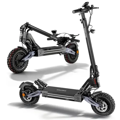 EOEOTWO K2MAX Adult Foldable Electric Scooter, Dual 4000W Motor, 45 MPH Speed, 60V 27Ah Battery, 11" Off-Road Tires, IPX4 Rating, Dual Suspension, Disc Brakes, Scooter For Adults