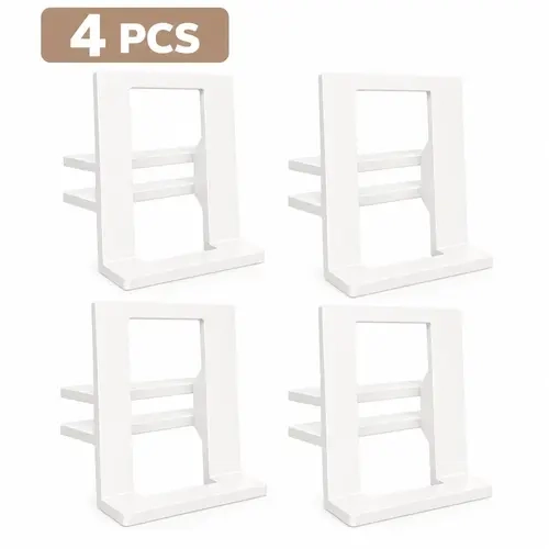 PIQOLA Floating Bookshelf Book Display Stand 3D Printed Bookish Decor Book Recommendation Holder Aesthetic Book Decor for Reading Nook Bedroom Office Library Shelf Decoration Gifts for Book Lovers Readers 4Pack