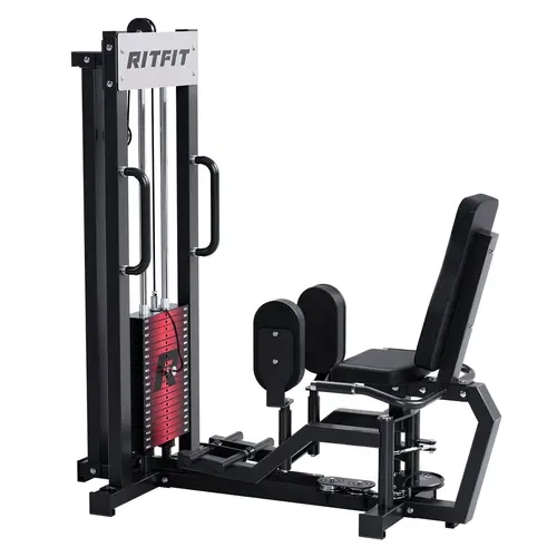 RITFIT Panther Compact Hip Abductor-Adduction Machine, Home Gym Equipment & Home Workout Gear for Inner/Outer Thigh Muscle Gain with 19-Plate 209 lbs Adjustable Weight Stack for Glutes, Hips & Leg Strength Training