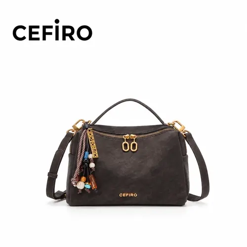 CEFIRO Uluh Bag with Guard - Large - Stylish Handbag with Gold Hardware and Adjustable Strap for Everyday Use