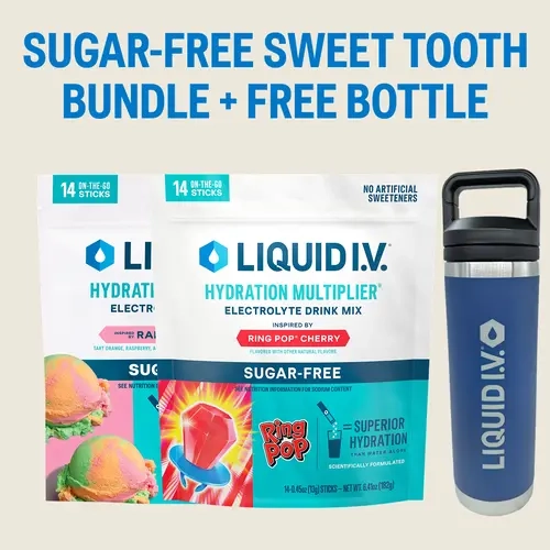 TikTok Shop Exclusive Sugar-Free Sweet Tooth Bundle | Hydration Powder Packets | Electrolyte Powder Drink Mix | Convenient Single-Serving Sticks | 8 Vitamins & Nutrients | 2 Pack (28 Servings)​