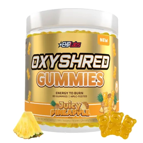 [NEW] OxyShred Energy Pre Workout Gummies 80ct | On-The-Go Energy Chews | Zero Added Sugar | L-Carnitine & Natural Caffeine | Energy & Focus Support Anytime