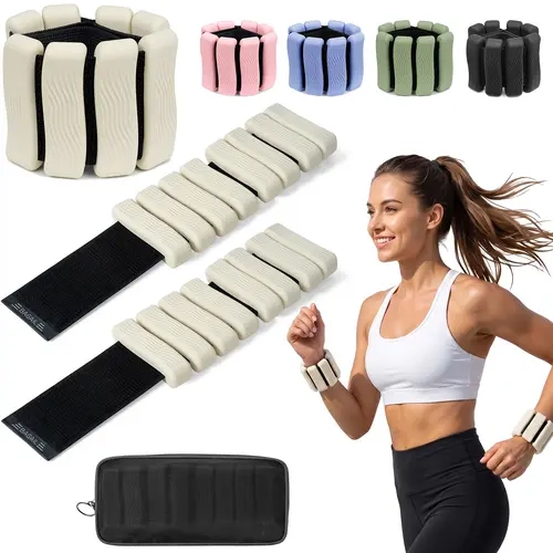 BAGAIL Wrist & Ankle Weights for Women, Home Gym Equipment (2lb–4lb Pair) Waterproof & Sweat-Proof, Easy to Clean, Soft & Skin-Friendly Comfort, Stylish Design, Versatile Use