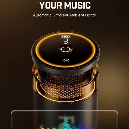 Fanttik N10 (Upgrade) Waterless Car Air Freshener & Essential Oil Diffuser, Pet-Safe, USB-C, 3 Adjustable Levels, Auto On/Off, 2550mAh, Light Scents, Ambient Light, Car/Outdoor Modes