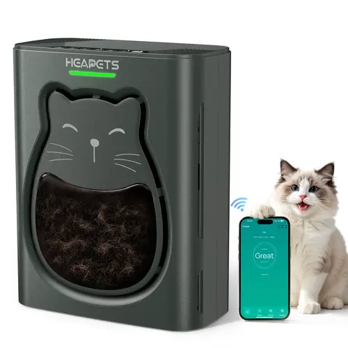 【2026 New Arrivals】Heapets P365 Rectangular Home Pet Air Purifier - App Control, H13 HEPA Washable Filter, Air Quality Monitor, Auto Mode, 2200 Ft² Large Room Odor Remover for Pet Hair, Dander, Allergies, Pollutants, Smoke, Dust, H13 Hepa Filter