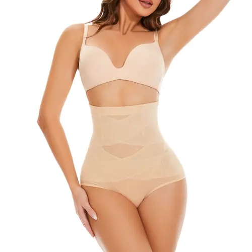 ODPQO Women's High Waist Compression Tummy Control Shapewear Underwear - Stretchy Sexy Lace Hipster, Expandable Bohemian Lingerie for Waist Training, Body Shaping (Thanksgiving, Chinese New Year)
