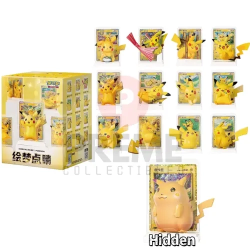 Pokémon Dream Drawing 30th Anniversary Sealed Pikachu Action Figure Blind Box - 13 Art Variants, 1 Secret Rare Figure (2026 Release)