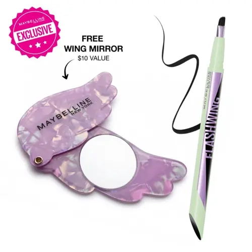 Flash Wing Liquid Eyeliner with Up to 24HR Wear, Lightweight, Angled Ink-Brush, Maybelline New York