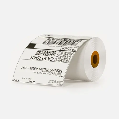JADENS 4x6 Thermal Shipping Roll Labels - 1 Roll, 350 Perforated Tags, Waterproof, BPA/BPS Free, Easy-Peeling, Commercial Grade, Compatible with Most Thermal Printers