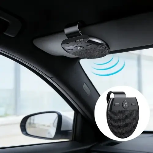 JOYTUTUS Bluetooth 5.0 Wireless Car Sun Visor Hands-Free Kit - HD Sound Calls, HD Music Playback, In-Car Audio Player, Driving Tool Upgrade, Calls/Play