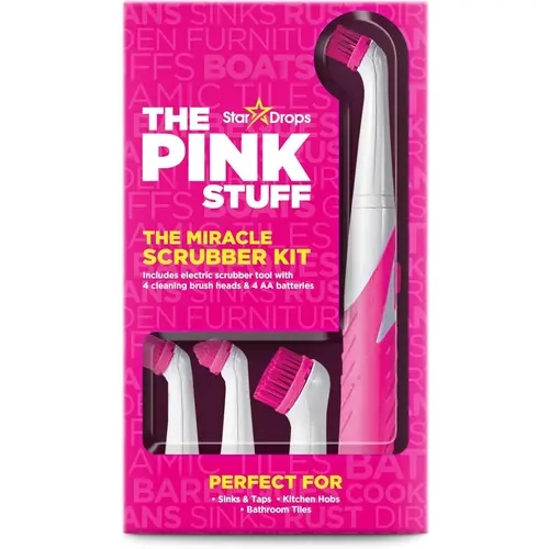The Pink Stuff Miracle Scrubber Kit, Electric Cleaning Tool Set