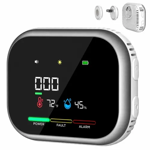 VASAIKO Digital Indoor Temperature & Humidity Monitor with Color Display for Home and Office