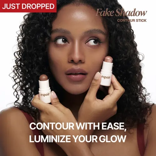 [New Launch] Fake Shadow Contour Stick | Bronzer & Luminizer, Face Sculpting, Peptides, Hyaluronic Acid, Buttery Texture, Seamless Blending, Long-Lasting, Vegan K-Beauty (6 Shades) Maquillaje