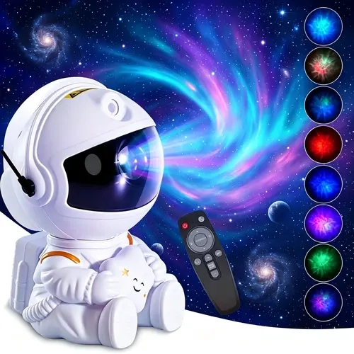 LED Astronaut Starry Sky Projector – Remote Control 360° Adjustable Nebula Aurora Lamp, Cool Festive Lighting & Sohochic Home Decor for Bedroom, Dorm, Living Room, Gifts for Him