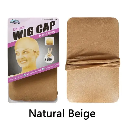 2Pcs Beige Color Wigs Cap For Human Hair Wigs Bling Hair Fashion summerwins backtoschool sohochic sohochic