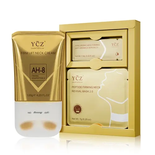 [Auction Exclusive] YCZ Neck Care Duo – Peptide Firming Neck Mask & Hydrating Neck Cream Set, Smooth the Look of Lines, Support Elasticity & Nourish Skin