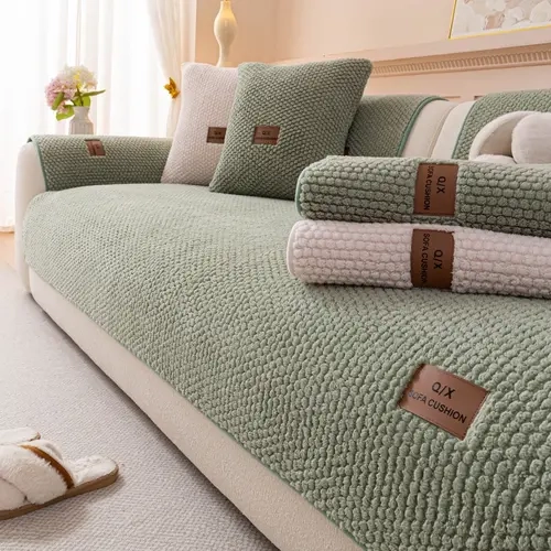 Luxurious Thick Sofa Cover, Detachable Soft Texture Couch Pad, Non-Slip Washable Universal Sofa Protector, Pet-Friendly Modern Sectional Sofa Cover