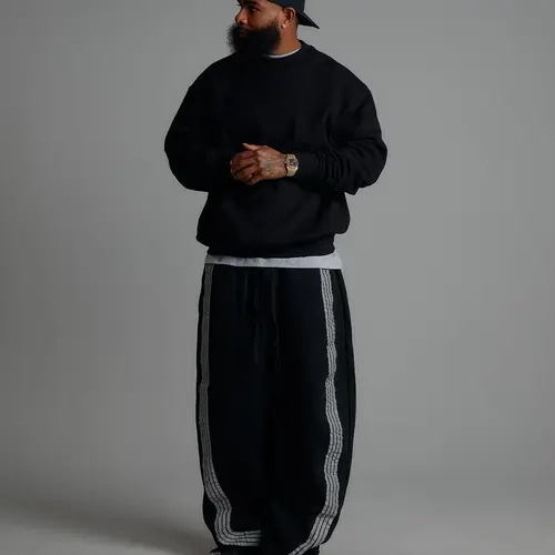 Reflective Stripe Sweatpants