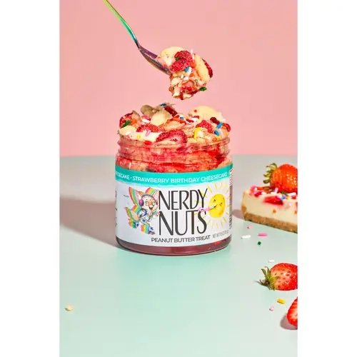 Strawberry Birthday Cheesecake Peanut Butter Treat