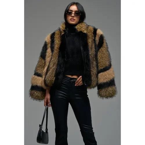 HURRICANE PATCHWORK FAUX FUR