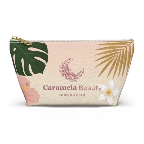 Caramela Beauty Tropical Makeup Bag, Functional Luggage Accessory Pouch