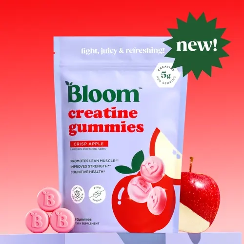 NEW Crisp Apple Creatine Gummies -  Energy, Cognitive Health & Post-Workout Muscle Recovery Promotes & Muscle Improves - Creatine for Women