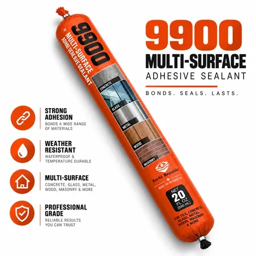 ARCHI REPUBLIC 9900 Professional Grade Multi-Surface Adhesive Sealant - Strong Bond, Weather Resistant, 20 fl oz