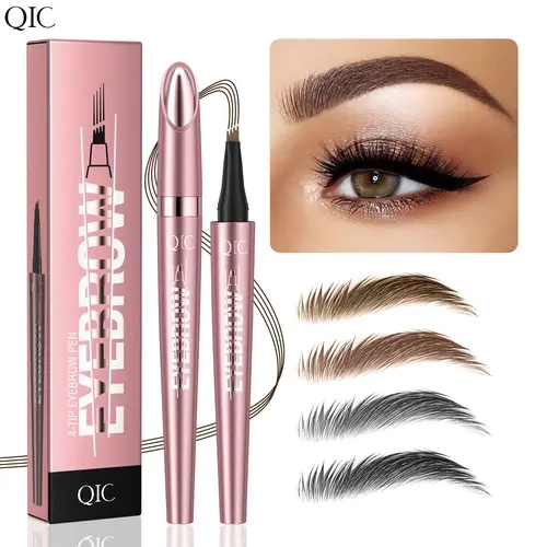 Waterproof Micro-Fork Eyebrow Pencil - 1 Pc Limited Ed. Cosmetic, Pen Format Eyebrow Pencils for Natural Hair-Like Strokes, Long-Lasting Smudge-Proof Flawless Makeup Tool for Daily Use