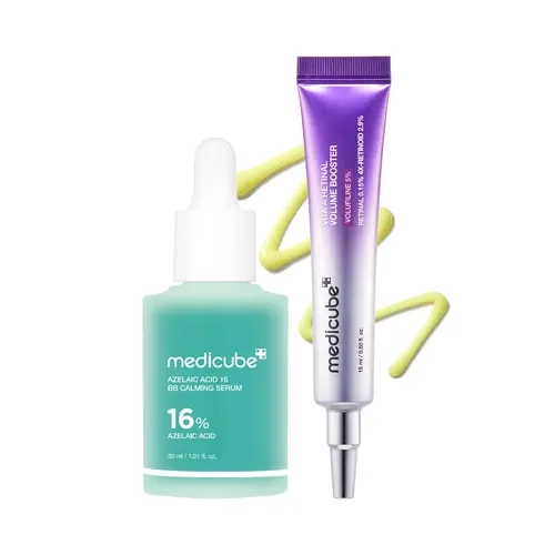 [NEW] [medicube] Azelaic × Retinal Power Duo I Retinal, Volufiline, Niacinamide, Pantothenic Acid, 4X-Retinoid, 4X Micro Boost I Anti-aging, After Spots & Pores &  Look of Fine Lines Care I Intensive Soothing, Excess Sebum & Texture Care | Korean Skincare
