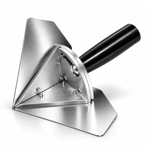 Interior Corner Finishing Trowel Stainless Steel, Silver Shaped Finishing Tool for Plaster Putty Wall Work, Interior Line Smoothing, Detail Jobs, Home Project Tasks