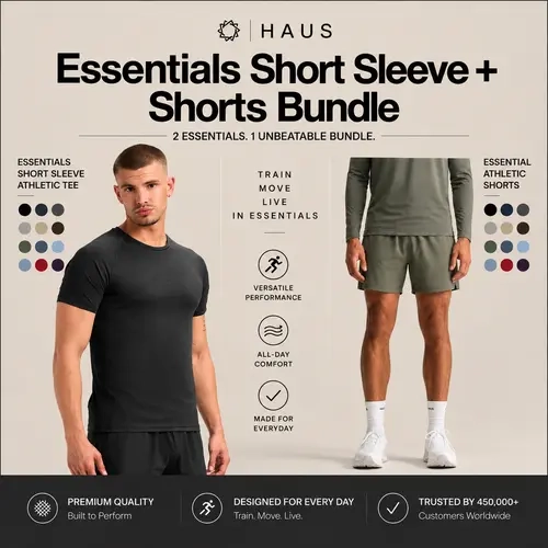 Essential Short Sleeve + 5" Shorts Bundle