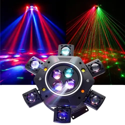 MDT Upgrade Your Party Setup | 2PCS 6-Arm RGB DJ Moving Head Lights