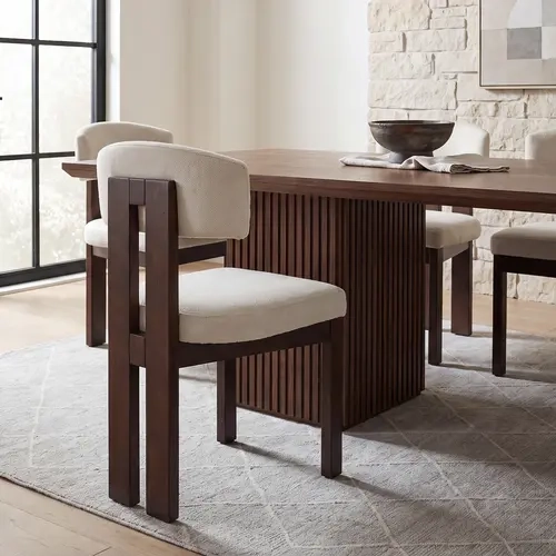 COLAMY EVANE Dining Chair Modern Upholstered Wood