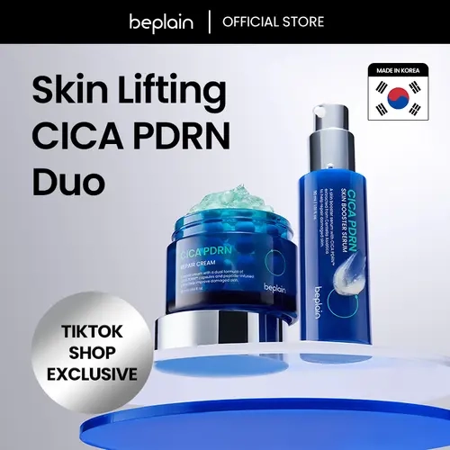 beplain Skin Lifting CICA PDRN Duo | Skin Booster Serum, Dual Cream | sagging skin, vegan PDRN