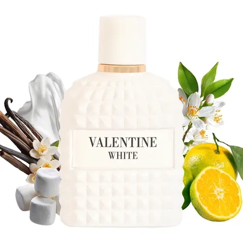 White Fragrance - Elegant White Bottle with Gold Cap - Perfect for Everyday Use