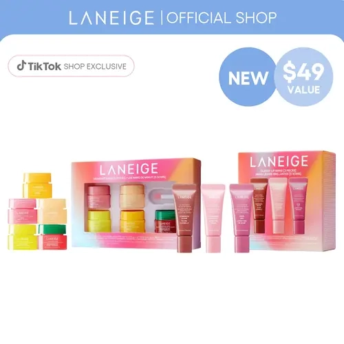 NEW Exclusive Laneige Holiday Bundle Duo, Midnight Minis & Glassy Lip Minis
