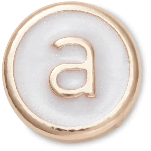 Crocs Jibbitz Tiny Pearlized Letter Shoe Charms, Dainty Charms, Personalize Shoes, Totes, and Bags