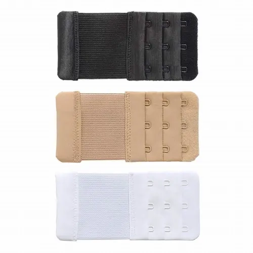 Women's Bra Extenders - 4/16-Pack, 3-Row 3-Hook, High-Quality Soft Nylon Band, 1/2 & 3/4 in Spacing, Stainless Hooks, Breathable Easy-to-Use, Accessories for Women, Ideal for Pregnancy & Weight Changes