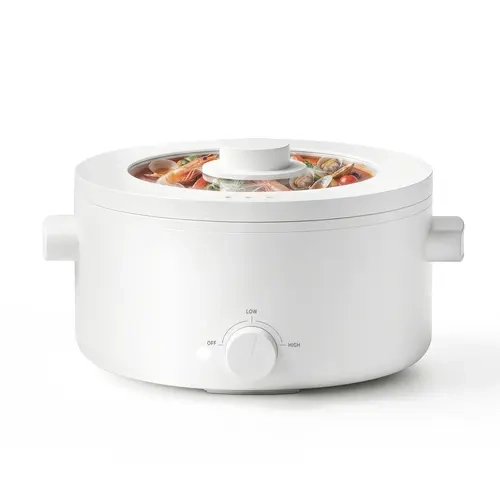 Olayks Hot Pot Electric, 3L Multifunctional Portable Cooking Pot, 1000W Rapid Noodles Electric, Non-Stick Frying Pans for Steak, Egg, Ramen, Oatmeal With Dual Power Adjustment techvibes