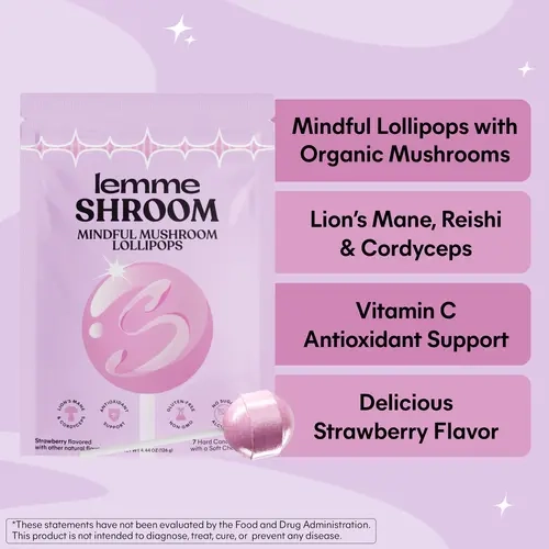 Lemme Mindful Mushroom Lollipops Auction