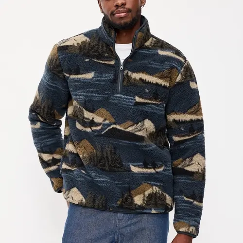 Old Navy Men's Sherpa Quarter Zip