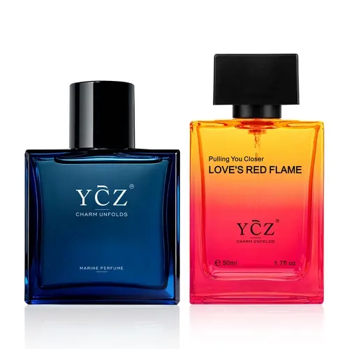 [YCZ] Men's 2-Pack Alcohol-Based Eau de Parfum Collection , 2×1.7 fl oz, Unique Scent, Versatile, Long Lasting Scents, Ideal Gift for Guys, Suitable for Dates & Daily/Outdoor Use, Men's Fragrance