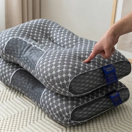 2pcs Soft Pillows, Ergonomic Neck with Rebound & Breathable Design for Better Night, Filled with Soft Material to Deliver Ultimate Comfort &, All-Season Available, Multiple Colors to Choose