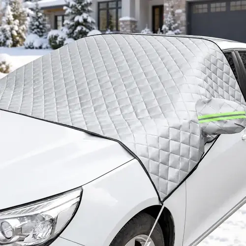 Car Windshield Protector Cover - Waterproof, All-Season Outdoor Wind Screen Shield for Most Vehicles (Snow, Ice, Frost, Dust, Rain Protection)
