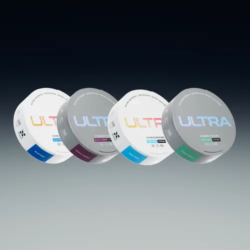 Ultra Pouches Focus + Energy Variety Pack | 4 Cans | Sugar-Free Nootropic & Caffeine Pouches
