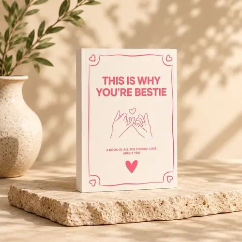 This Is Why You're Bestie 70-Page Fill-In Journal for Friendship Celebrations with Thoughtful Prompts and Personal Keepsake Features