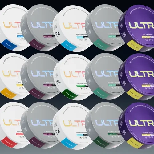 LIVE AUCTION: Ultra Pouches Year Supply | 19 Cans | Focus, Energy & Sleep | Sugar-Free Nicotine-Free Pouches