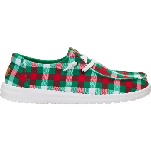 HEYDUDE Wendy Buffalo Plaid - Comfortable Slip on Shoes for Women